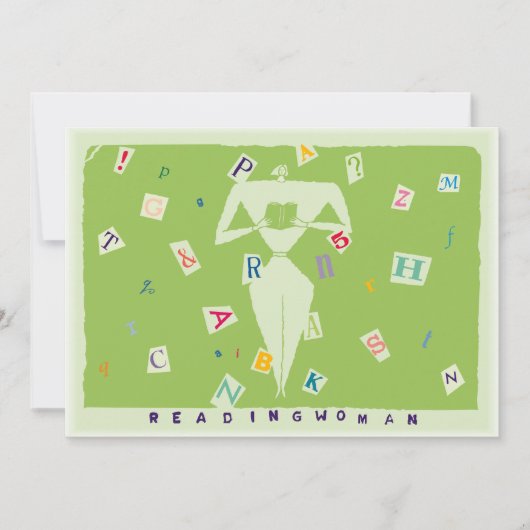 Leesgewicht vrouw 7x5 kaart (Voorkant)