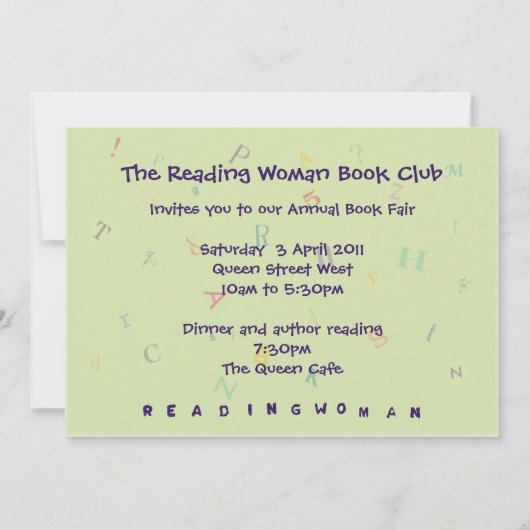 Leesgewicht vrouw 7x5 kaart (Achterkant)