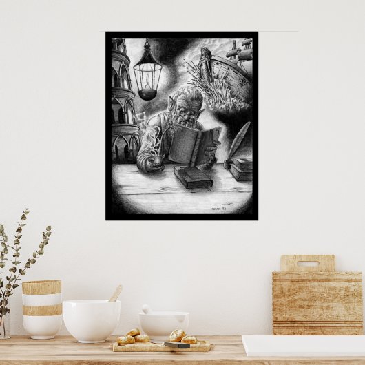 Leesgnome Poster (Keuken)