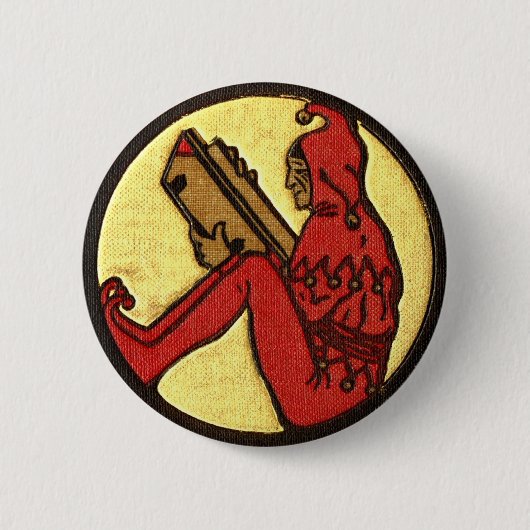 Leesgnome Ronde Button 5,7 Cm (Voorkant)