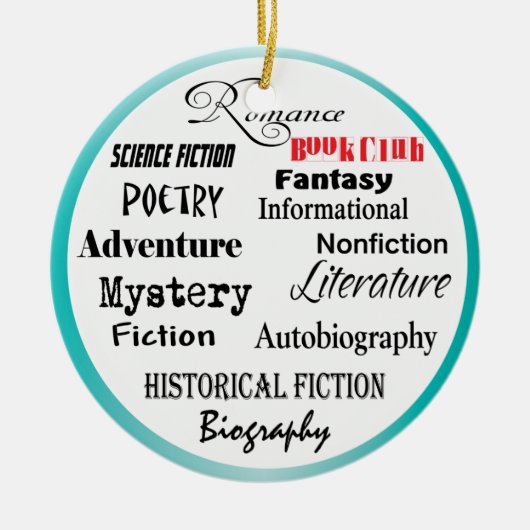 Leesgroep zoveel keuzes keramisch ornament (Voorkant)