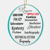 Leesgroep zoveel keuzes keramisch ornament (Links)