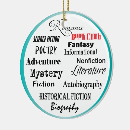 Leesgroep zoveel keuzes keramisch ornament (Links)