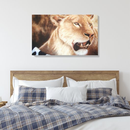 Leesheid over haar moord canvas afdruk (Insitu (Slaapkamer))