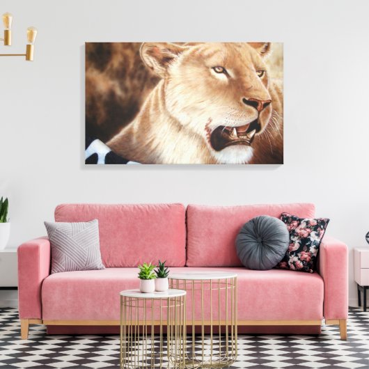 Leesheid over haar moord canvas afdruk (Insitu (Woonkamer))