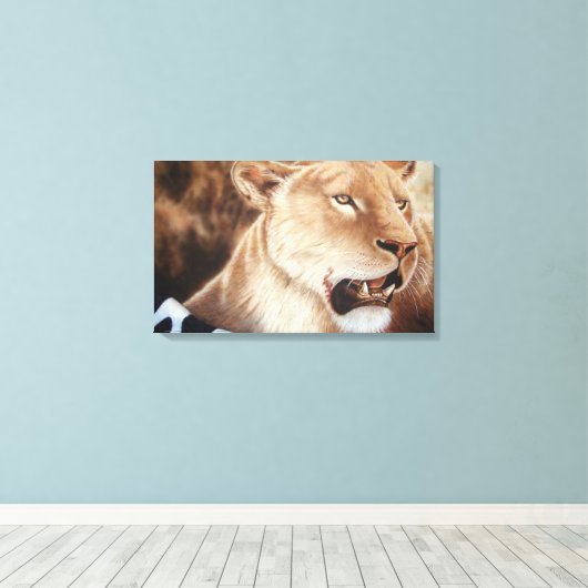 Leesheid over haar moord canvas afdruk (Insitu (Houten vloer))