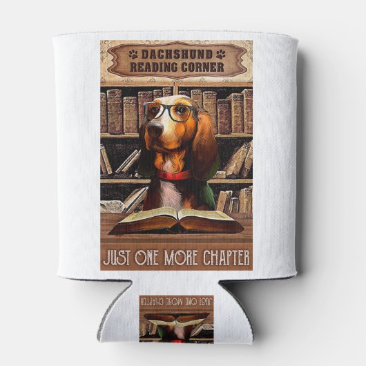 Leeshoek Boek Dachshund Blikjeskoeler (Achterkant)