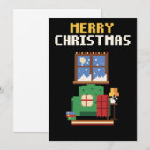 Leeshoek Pixel Art Kerstkaart (Voorkant / Achterkant)