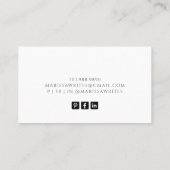 Leeshoek schrijver Waterverf auteur Visitekaartje (Achterkant)