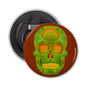 Leeshuid van spen 10 button flesopener (Voorkant)