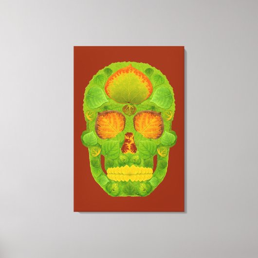 Leeshuid van spen 10 canvas afdruk (Voorkant)