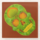 Leeshuid van spen 10 glazen onderzetter (Voorkant)