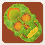 Leeshuid van spen 10 kartonnen onderzetters (Voorkant)