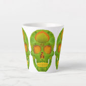 Leeshuid van spen 10 latte mok (Voorkant)