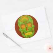Leeshuid van spen 10 ronde sticker (Envelop)
