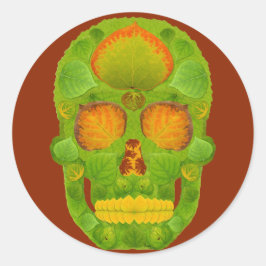 Leeshuid van spen 10 ronde sticker