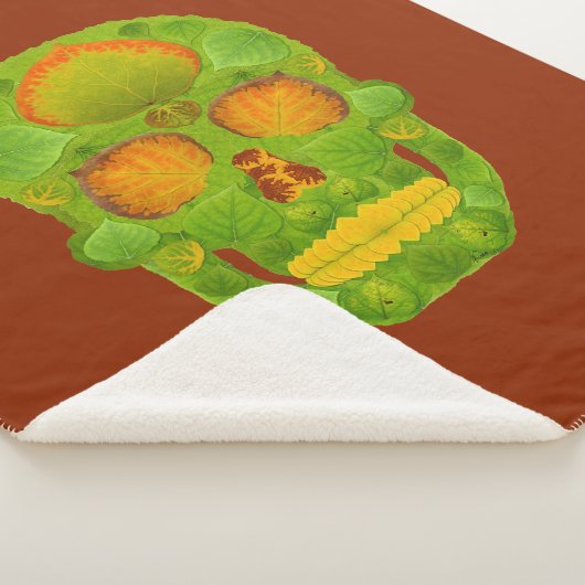 Leeshuid van spen 10 sherpa deken (3/4)