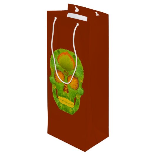 Leeshuid van spen 10 wijn cadeautas (Achterkant Gekanteld)