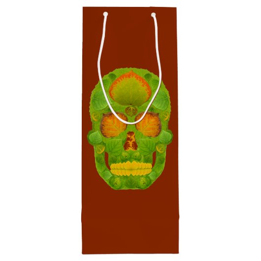 Leeshuid van spen 10 wijn cadeautas (Achterkant)