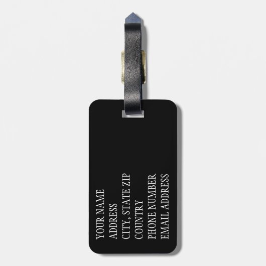 Leeshuid van spen 11 bagagelabel (Achterkant verticaal)