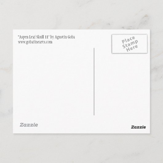 Leeshuid van spen 11 briefkaart (Achterkant)