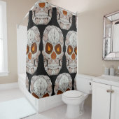 Leeshuid van spen 11 douchegordijn (In situ)