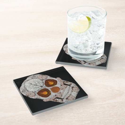 Leeshuid van spen 11 glazen onderzetter (Schuin)