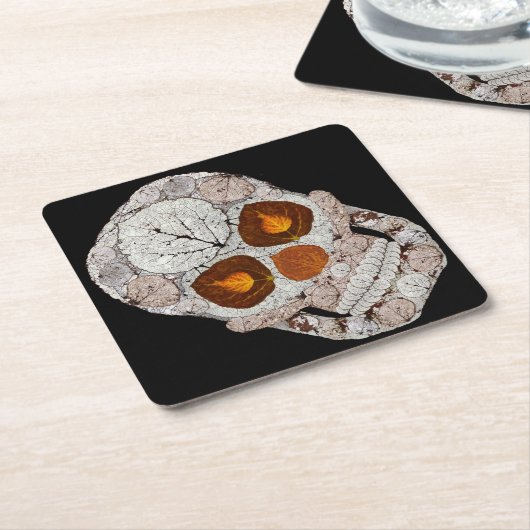 Leeshuid van spen 11 kartonnen onderzetters (Schuin)