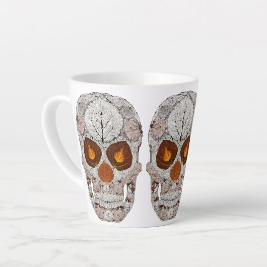 Leeshuid van spen 11 latte mok (Linkerhoek)