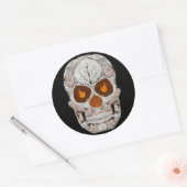 Leeshuid van spen 11 ronde sticker (Envelop)