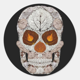 Leeshuid van spen 11 ronde sticker