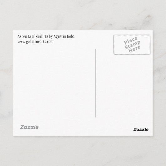 Leeshuid van spen 12 briefkaart (Achterkant)