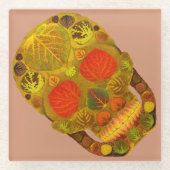 Leeshuid van spen 12 glazen onderzetter (Voorkant)