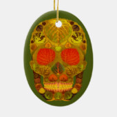 Leeshuid van spen 12 keramisch ornament (Achterkant)