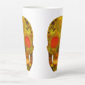 Leeshuid van spen 12 latte mok (Voorkant)