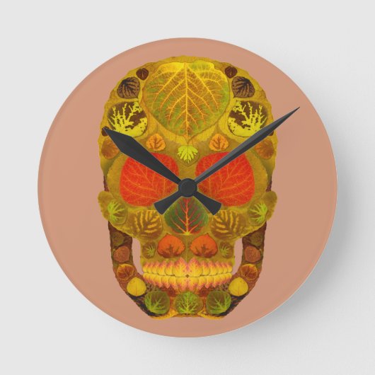 Leeshuid van spen 12 ronde klok (Voorkant)