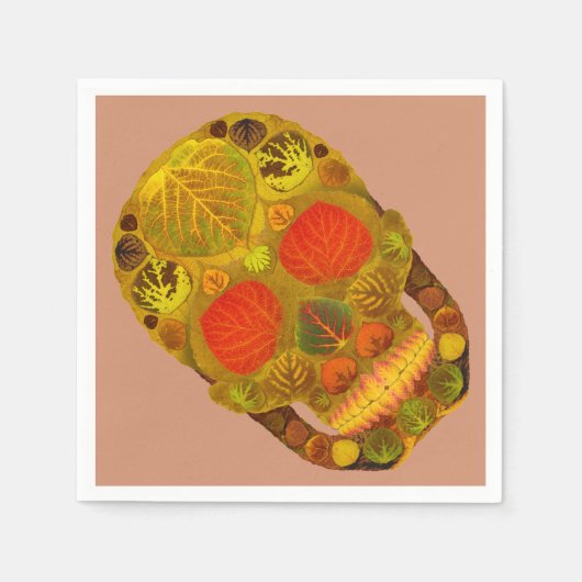 Leeshuid van spen 12 servetten (Voorkant)