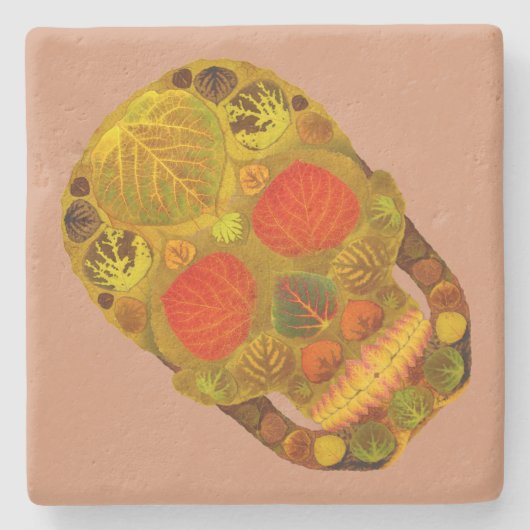 Leeshuid van spen 12 stenen onderzetter (Voorkant)