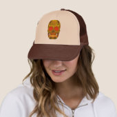 Leeshuid van spen 12 trucker pet (In situ)