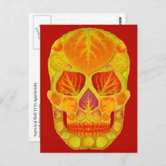 Leeshuid van spen 13 briefkaart (Voorkant / Achterkant)