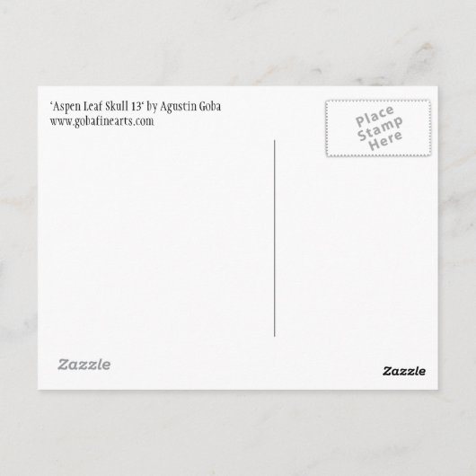 Leeshuid van spen 13 briefkaart (Achterkant)