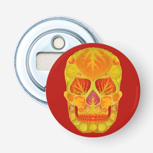 Leeshuid van spen 13 button flesopener (Voorkant)
