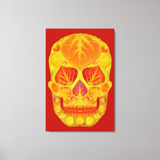 Leeshuid van spen 13 canvas afdruk (Voorkant)