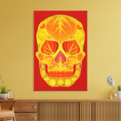 Leeshuid van spen 13 canvas afdruk (Insitu (Woonkamer))