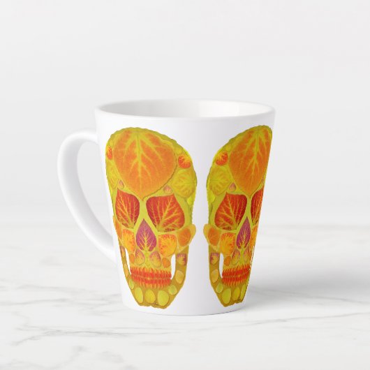 Leeshuid van spen 13 latte mok (Linkerhoek)