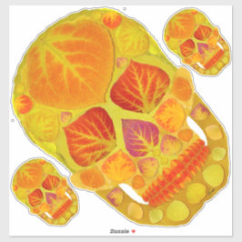 Leeshuid van spen 13 sticker