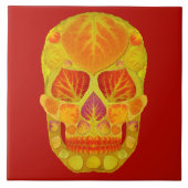 Leeshuid van spen 13 tegeltje (Voorkant)