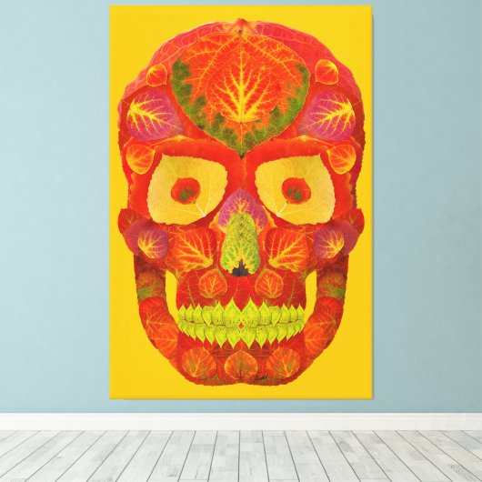 Leeshuid van spen 16 canvas afdruk (Insitu (Houten vloer))