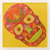 Leeshuid van spen 16 glazen onderzetter (Voorkant)