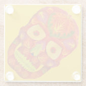 Leeshuid van spen 16 glazen onderzetter (Achterkant)